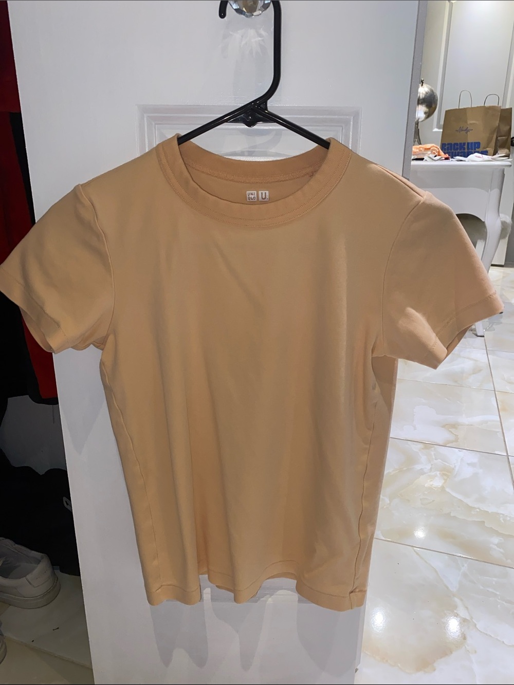 Uniqlo Women's Short Sleeve Crew Tee - Camel